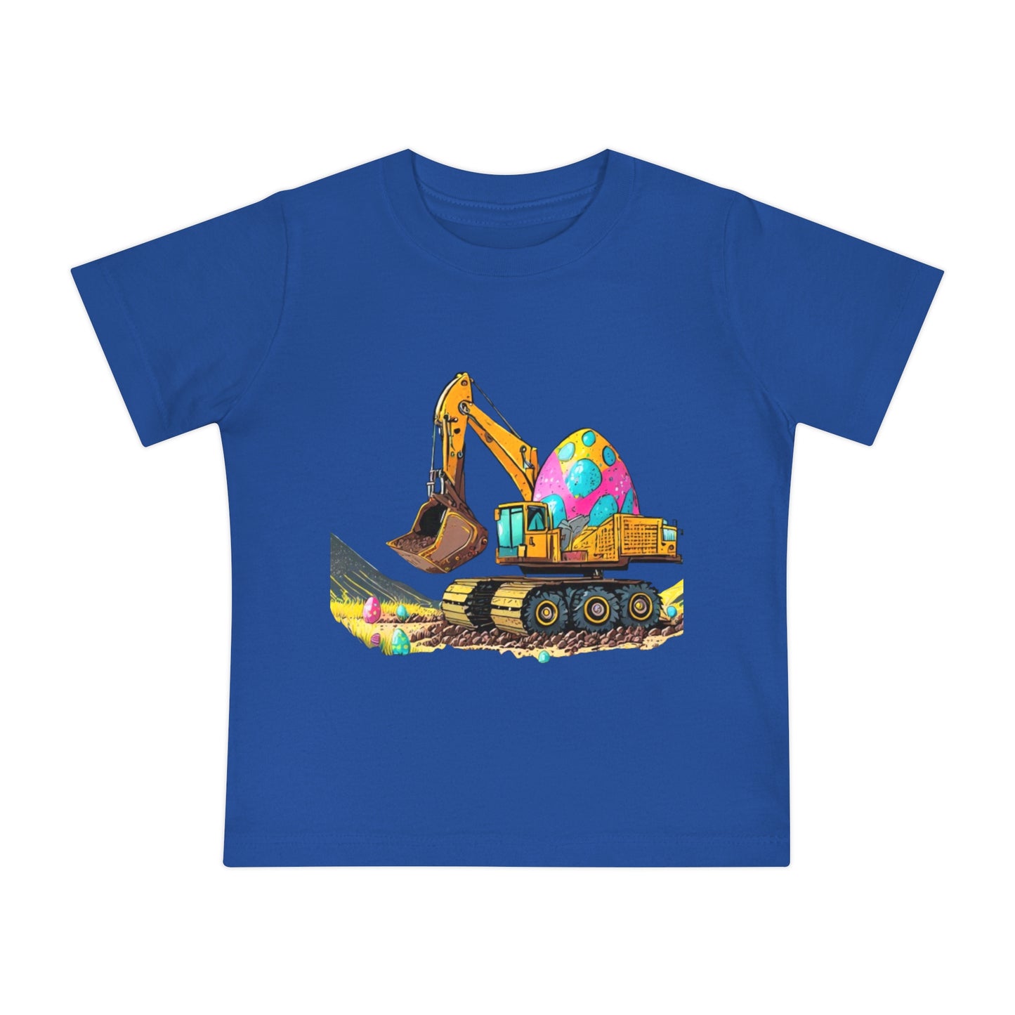 Cute Easter Excavator Baby T-Shirt