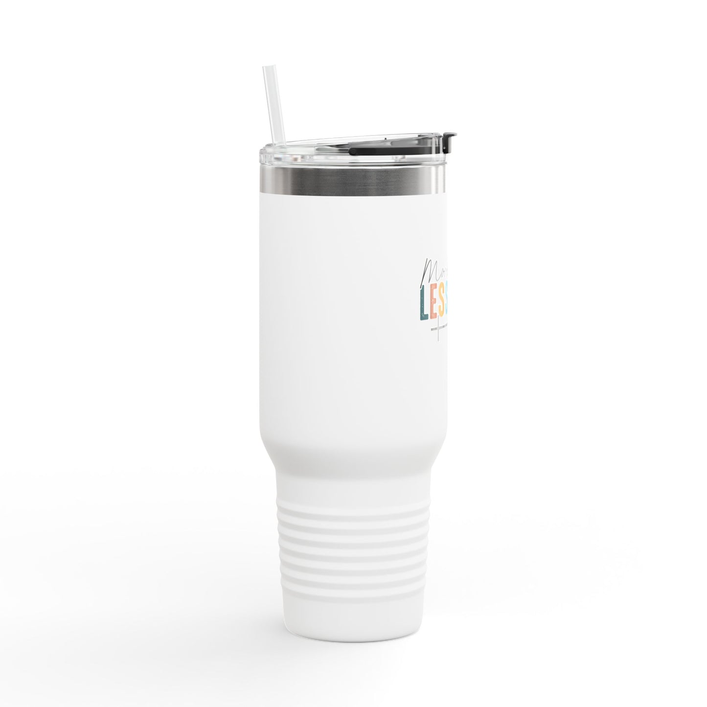 Inspirational Insulated Travel Mug - 40oz, More Faith Less Fear