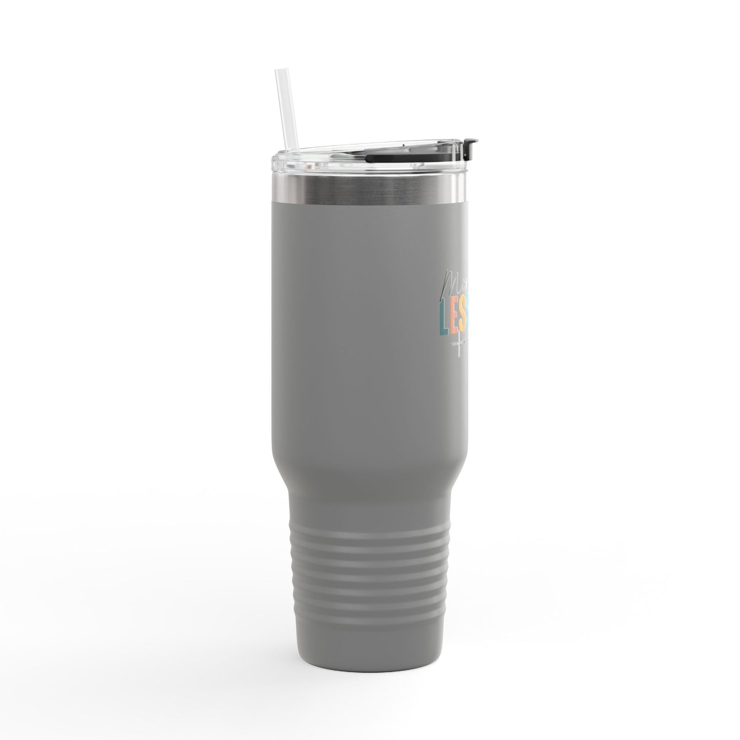 Inspirational Insulated Travel Mug - 40oz, More Faith Less Fear