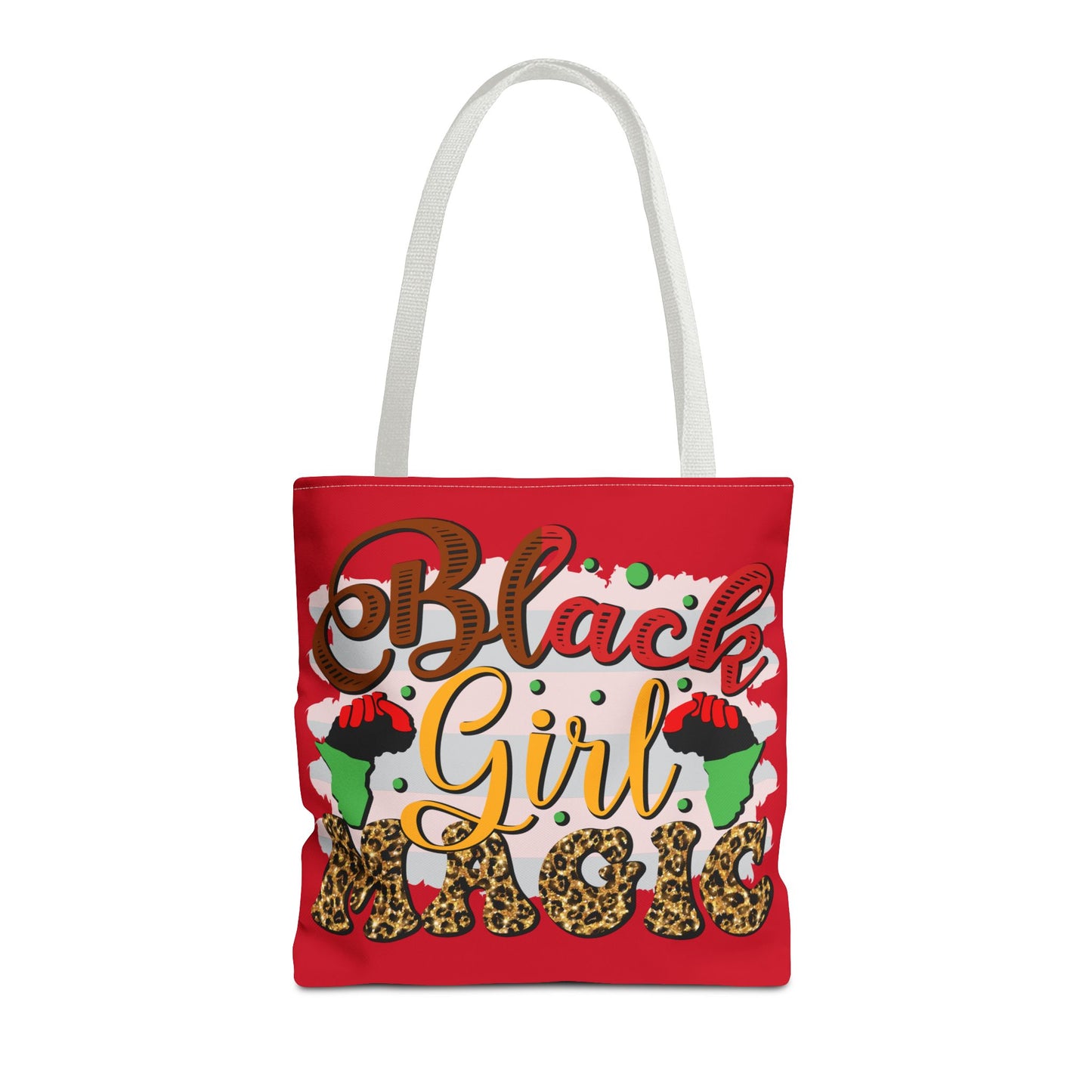 Black Girl Magic Tote Bag - Empowering Red Design for Everyday Use