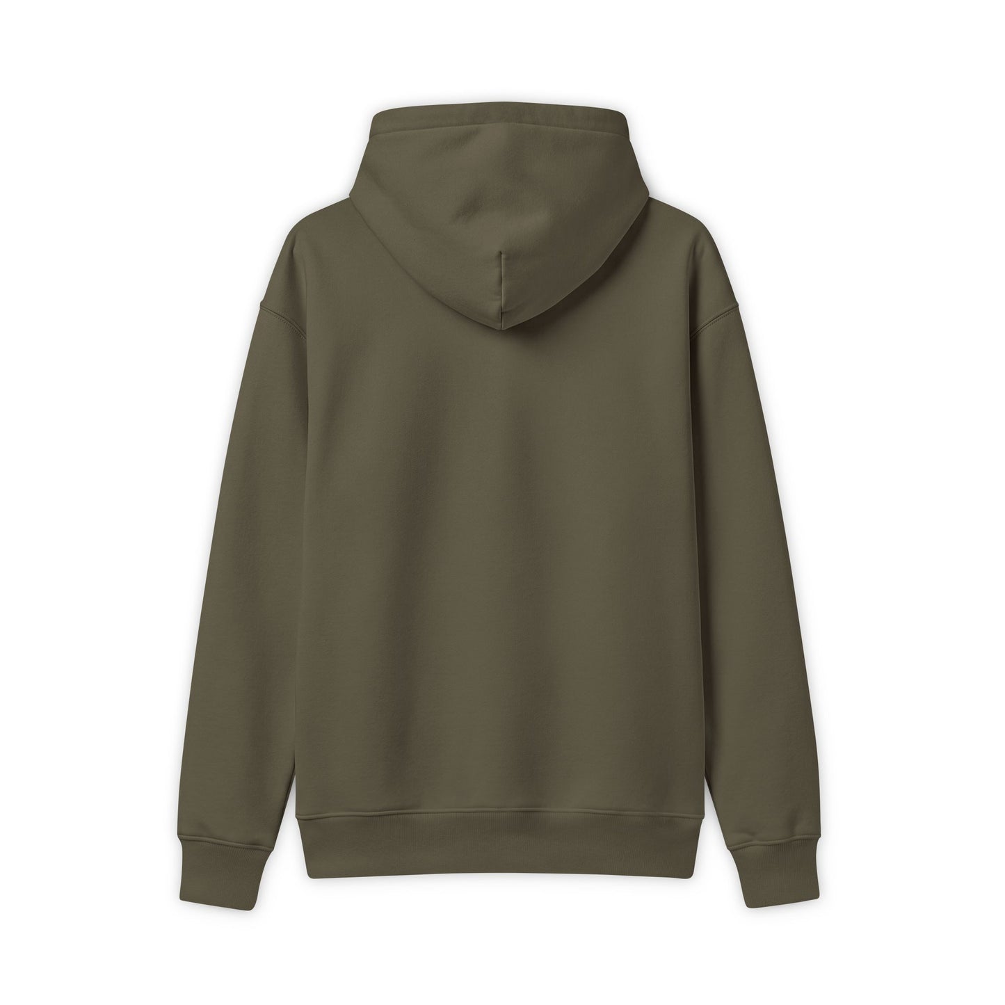 Retro 'Black' Stacked Graphic Hoodie — Neutral Vintage Text Design