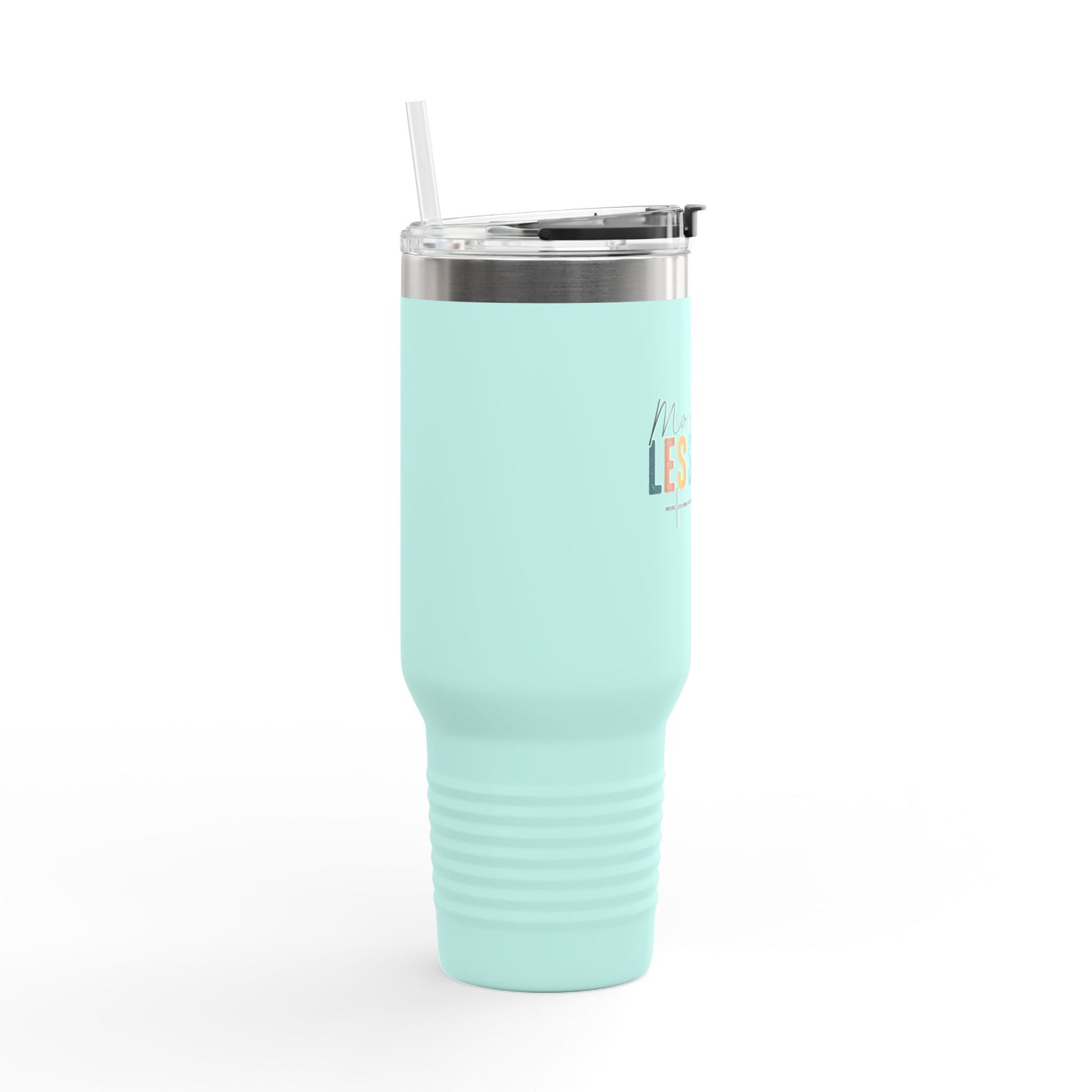 Inspirational Insulated Travel Mug - 40oz, More Faith Less Fear