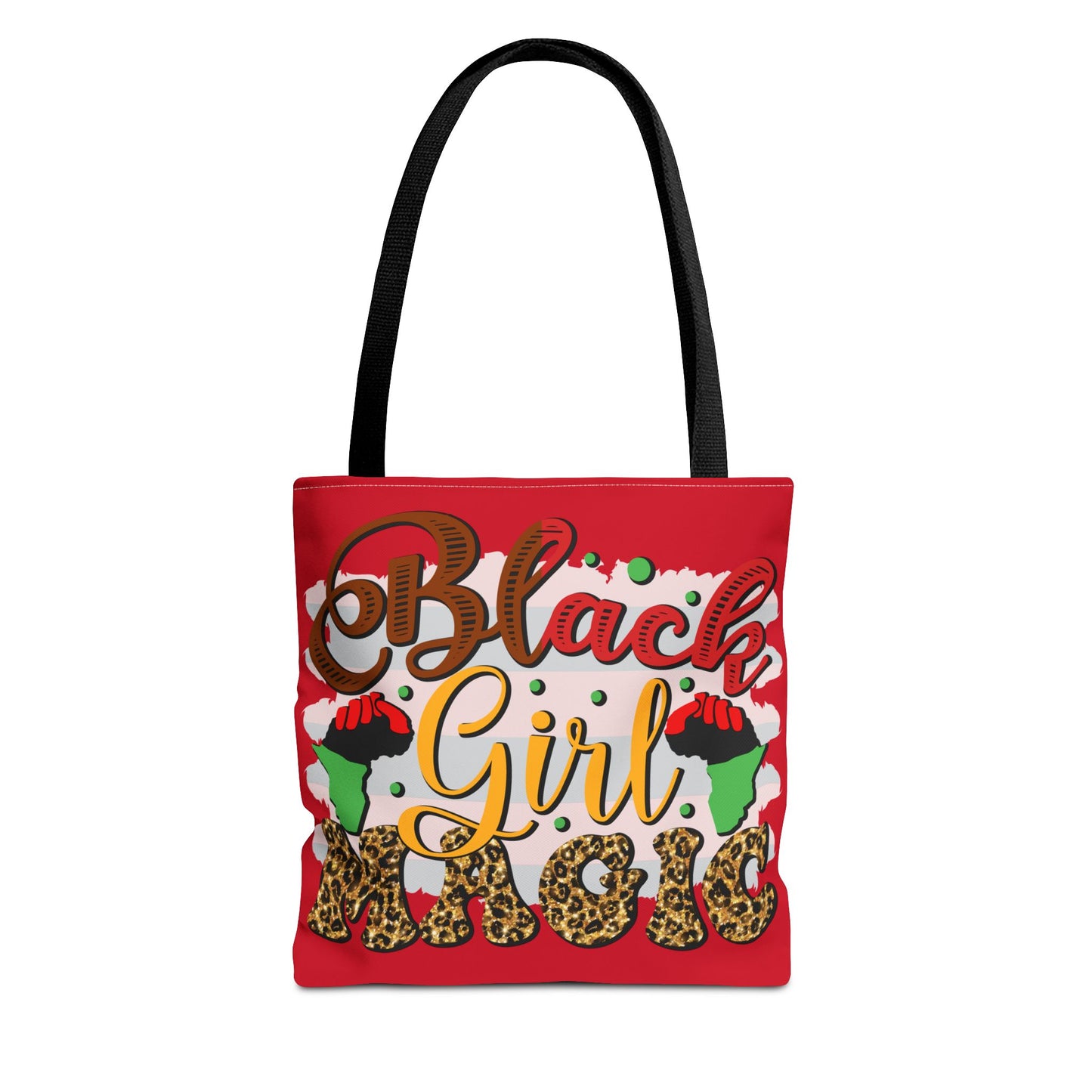 Black Girl Magic Tote Bag - Empowering Red Design for Everyday Use