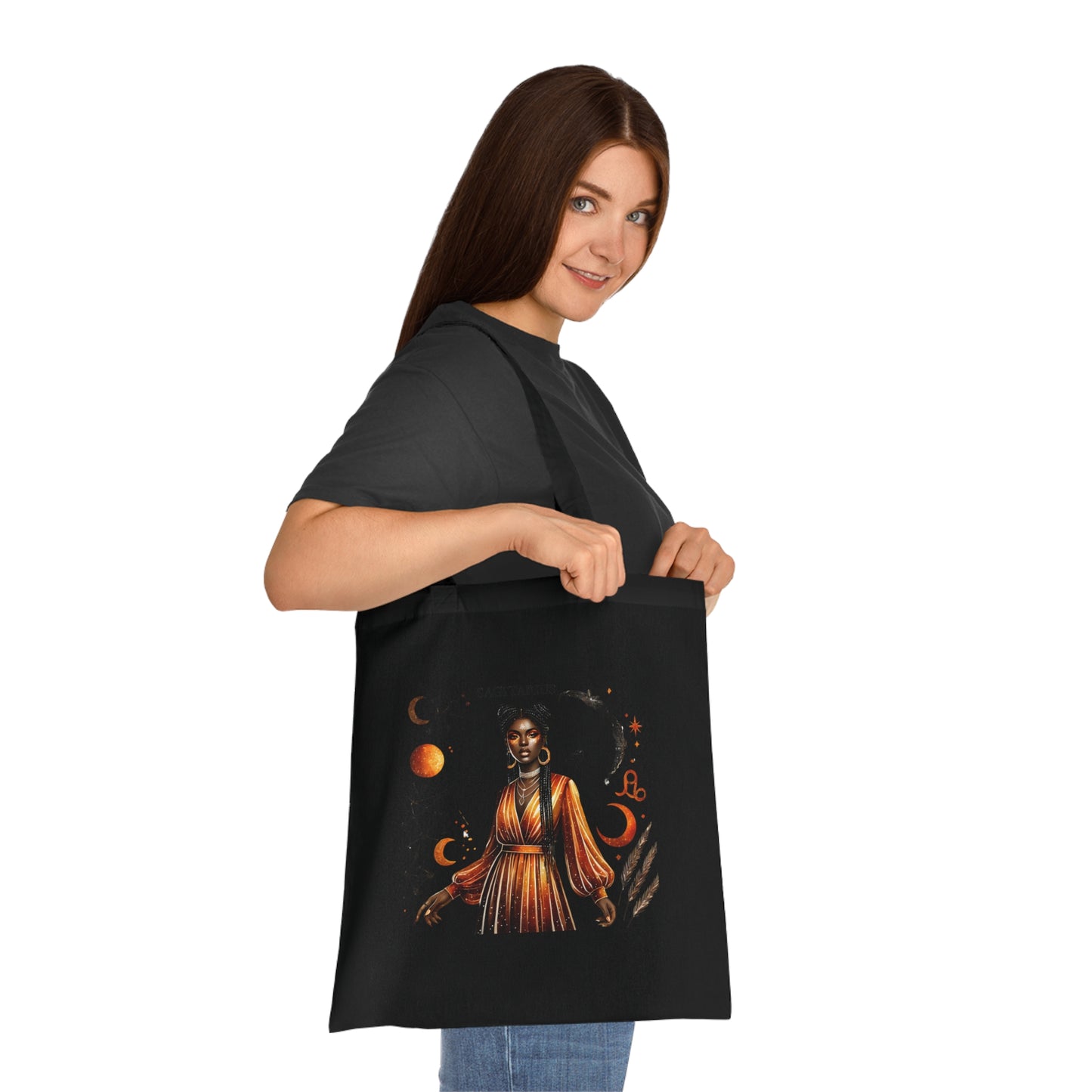 Sagittarius Zodiac Tote Bag – Astrological Illustration Cotton Tote
