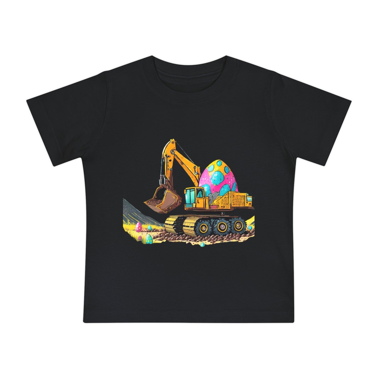 Cute Easter Excavator Baby T-Shirt
