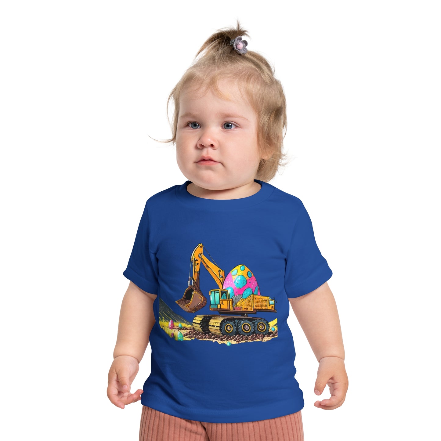 Cute Easter Excavator Baby T-Shirt