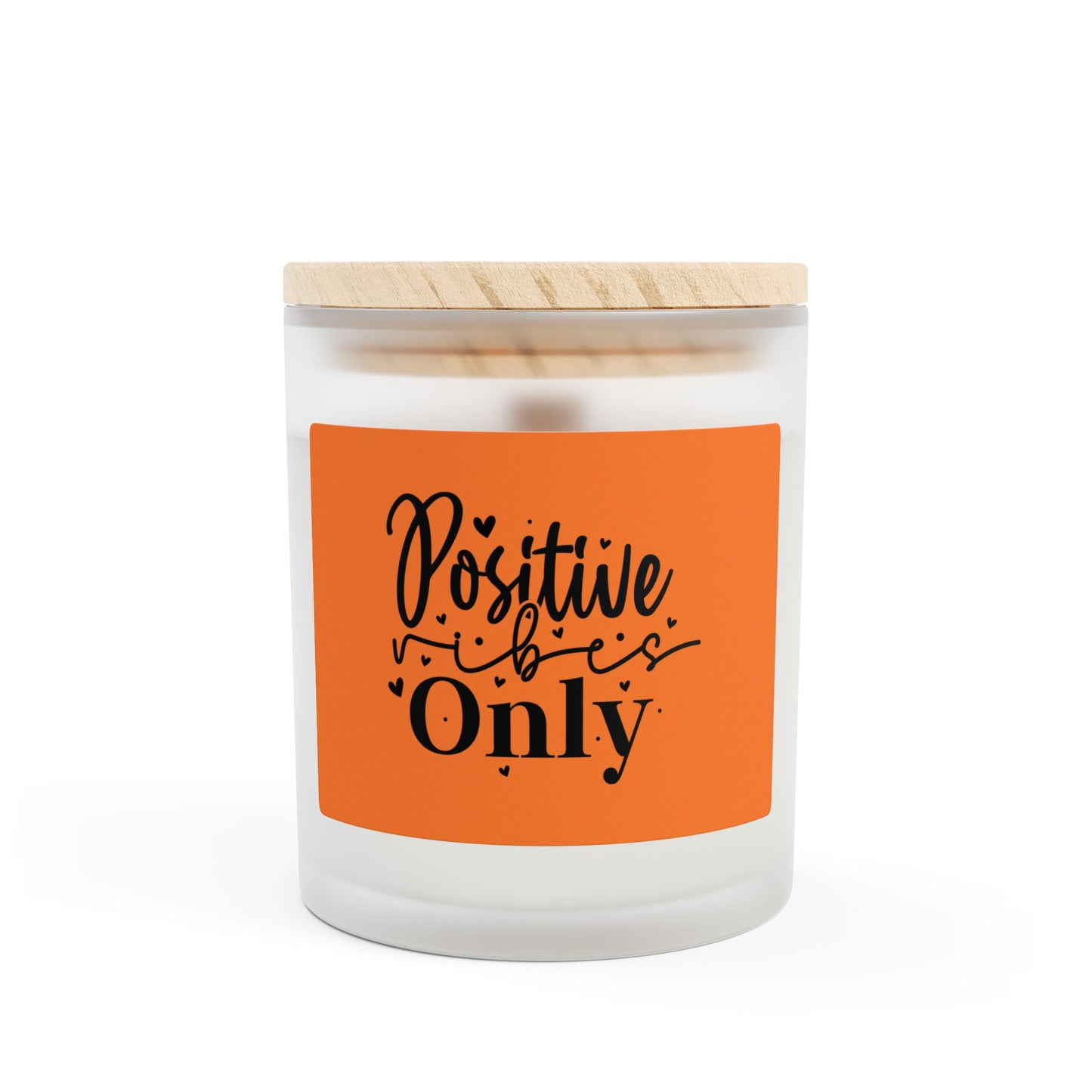 Positive Vibes Only Candle - 11oz Frosted Glass