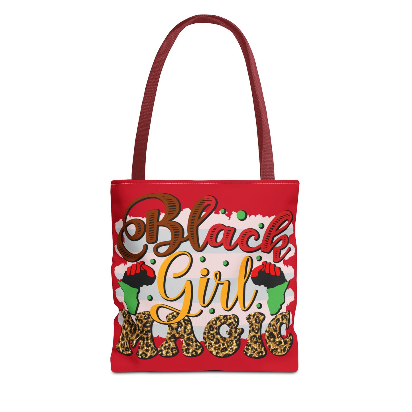 Black Girl Magic Tote Bag - Empowering Red Design for Everyday Use