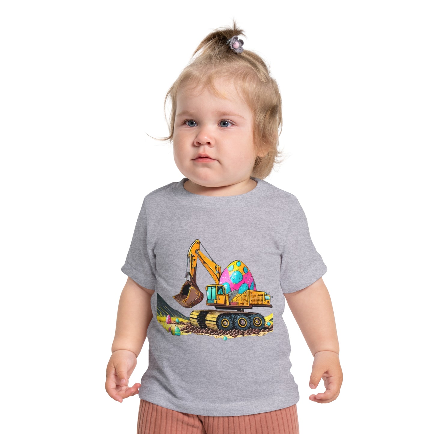 Cute Easter Excavator Baby T-Shirt