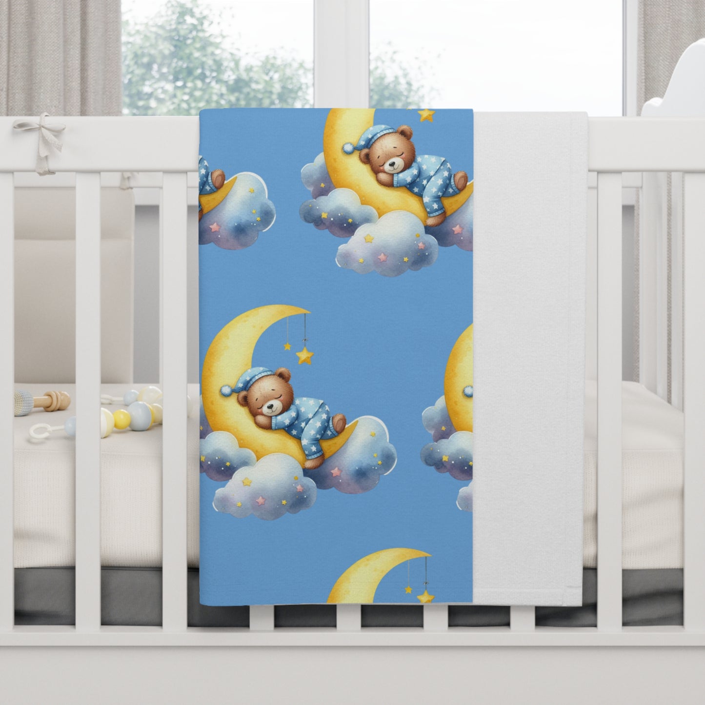 Dreamy Moonlit Baby Blanket - Soft Fleece for Newborns | Perfect Baby Shower Gift