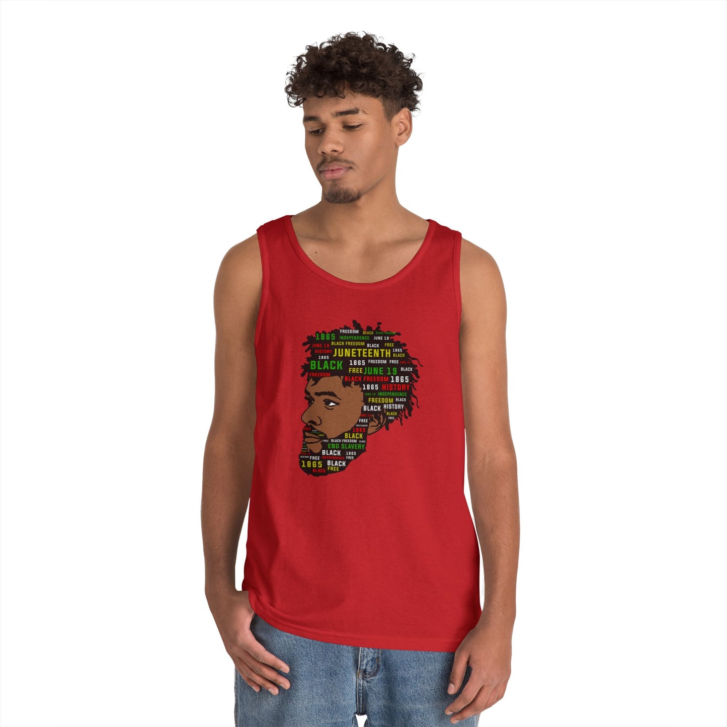 Juneteenth Unisex Heavy Cotton Tank Top - Celebrate Freedom and Heritage
