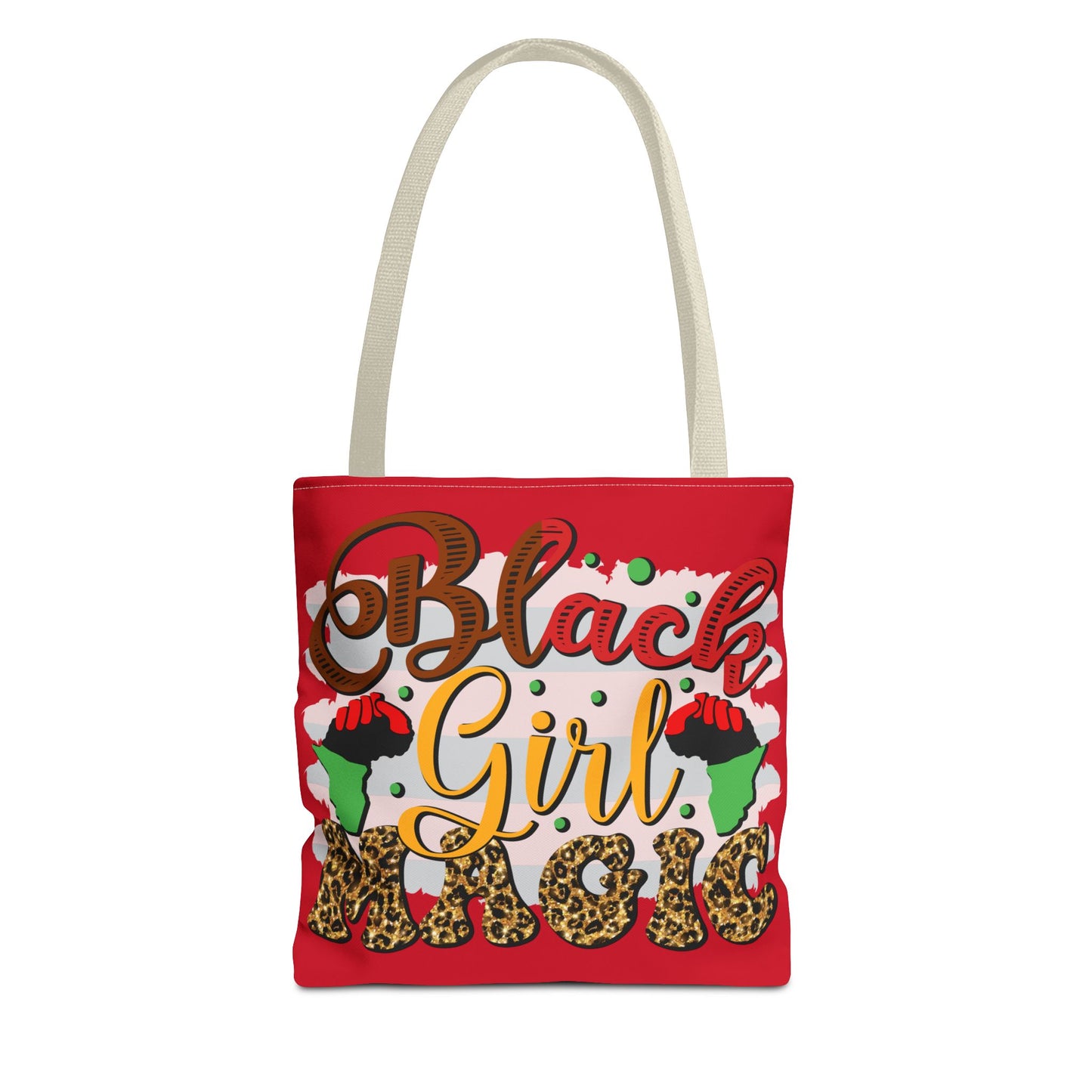 Black Girl Magic Tote Bag - Empowering Red Design for Everyday Use