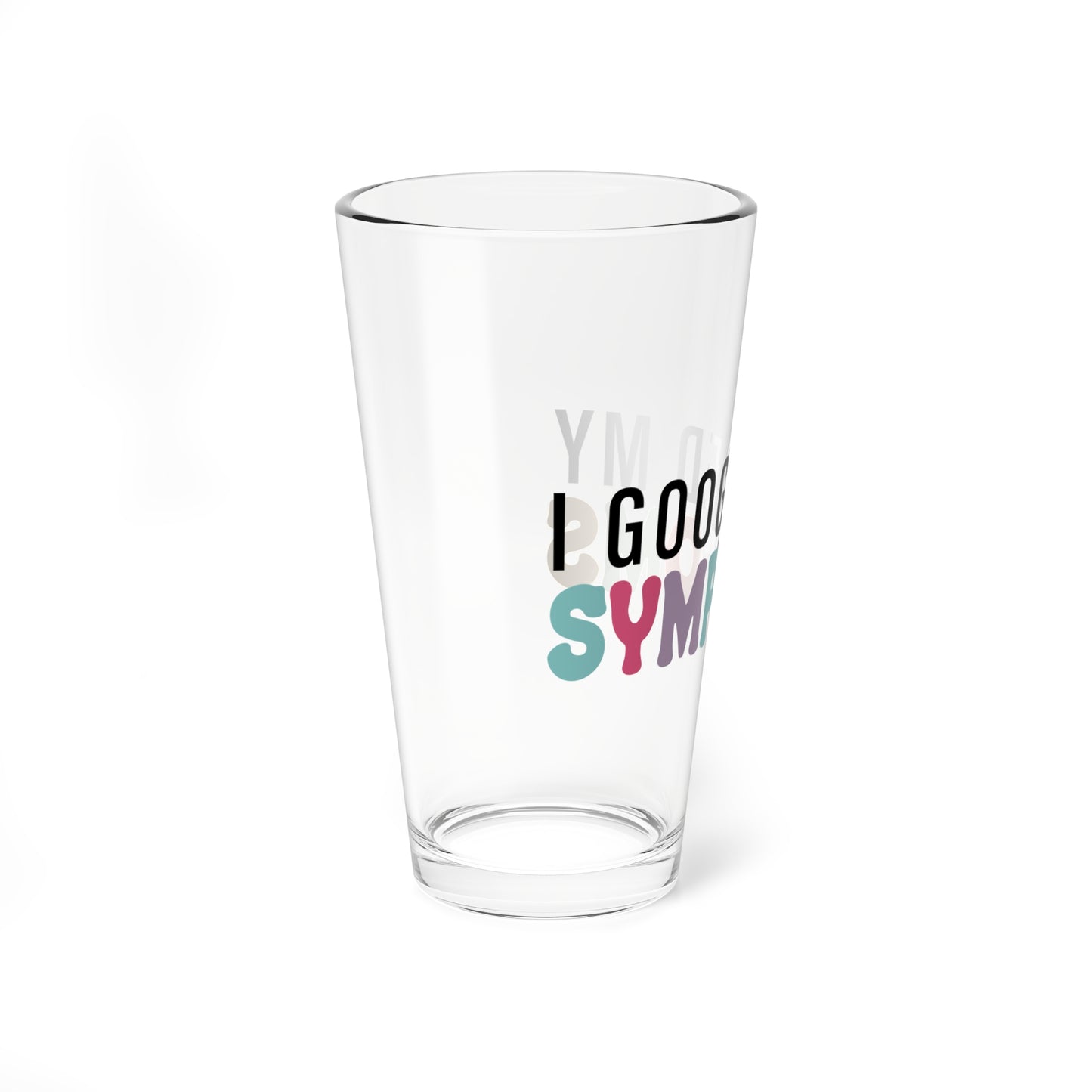 Humorous Mixing Glass - "Googled My Symptoms" - 16oz - Perfect for Medical Humor Lovers