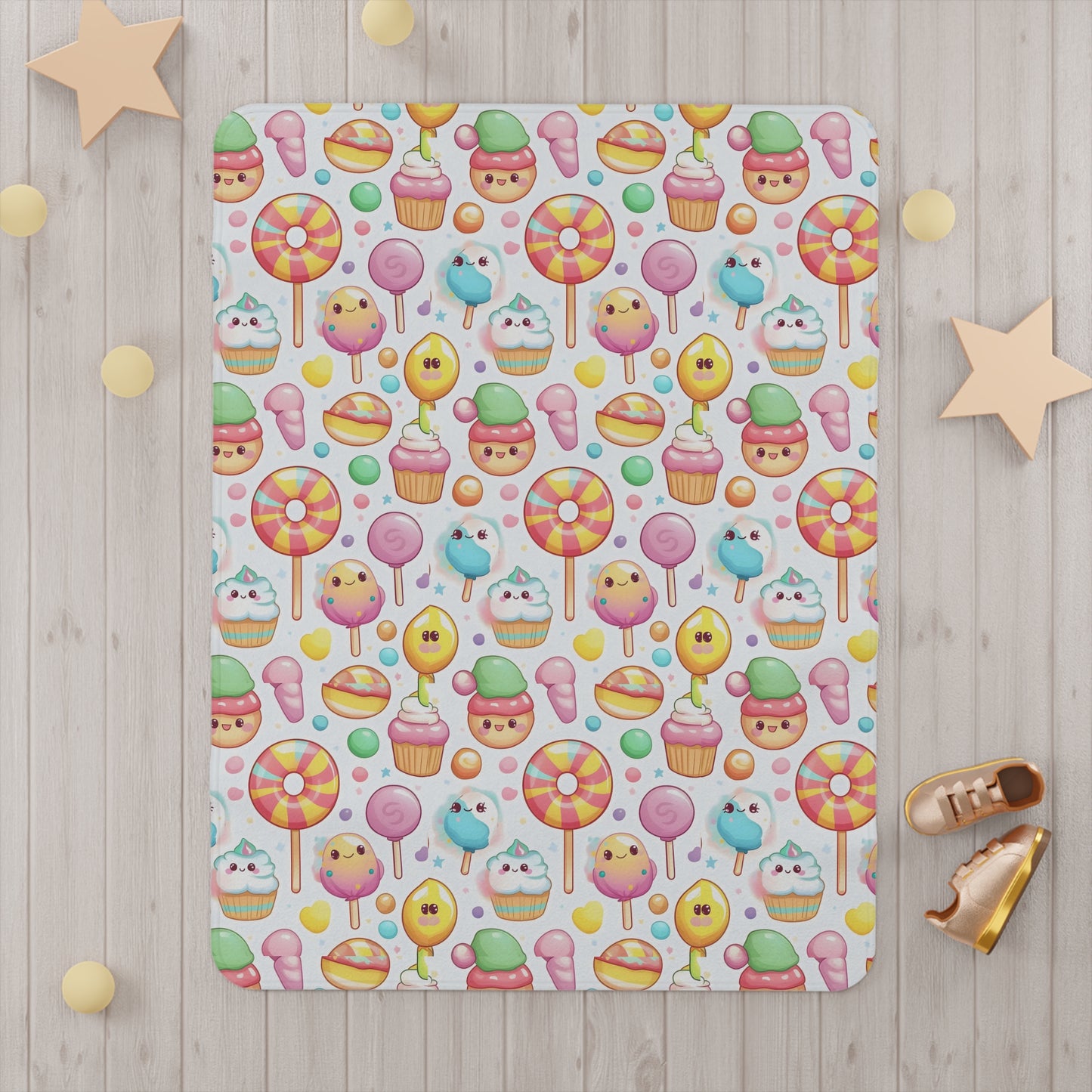 Cute Sweet Treats Toddler Blanket - Perfect for Snuggles and Playtime