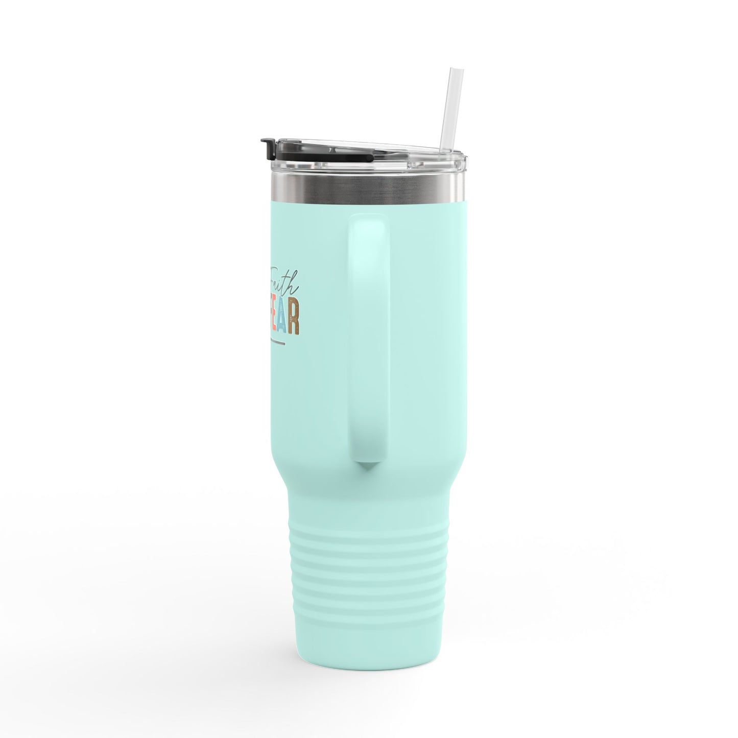 Inspirational Insulated Travel Mug - 40oz, More Faith Less Fear