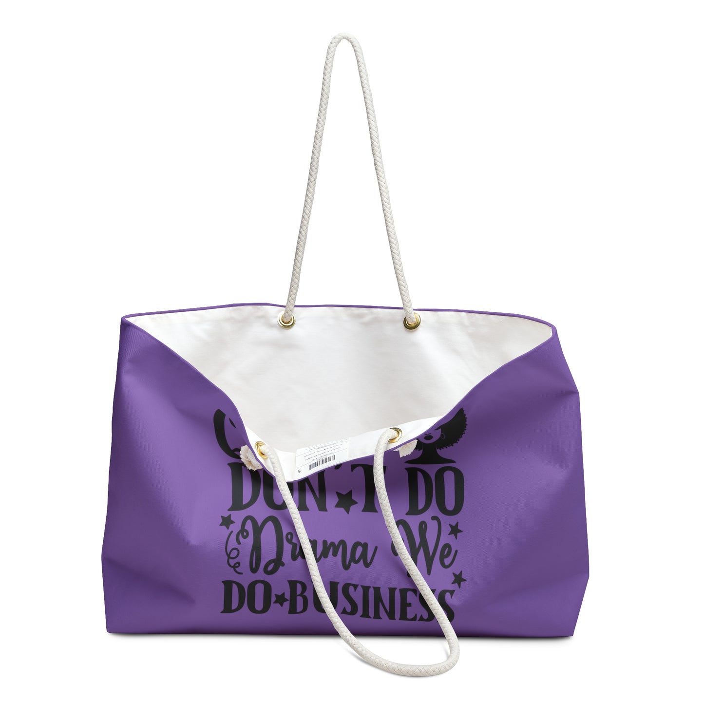 Empowering Weekender Bag - "Queens Don't Do Drama, We Do Business"
