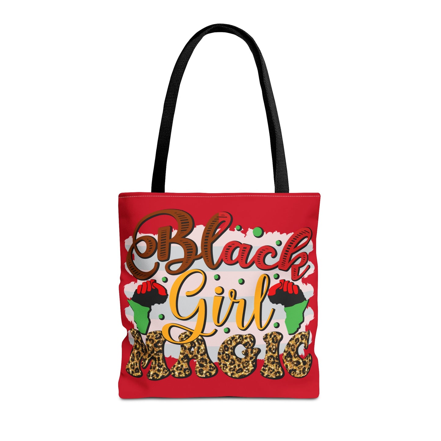 Black Girl Magic Tote Bag - Empowering Red Design for Everyday Use