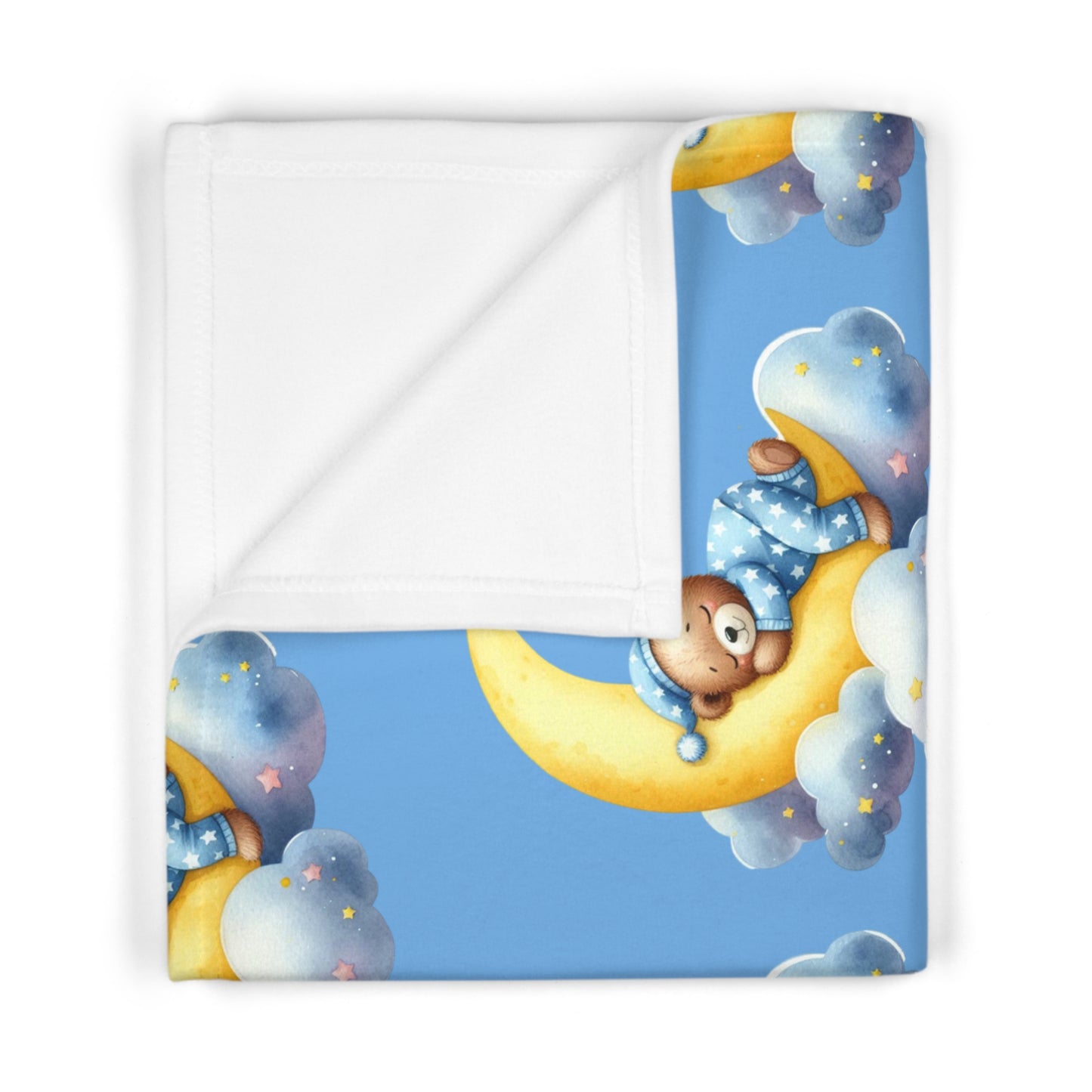 Dreamy Moonlit Baby Blanket - Soft Fleece for Newborns | Perfect Baby Shower Gift