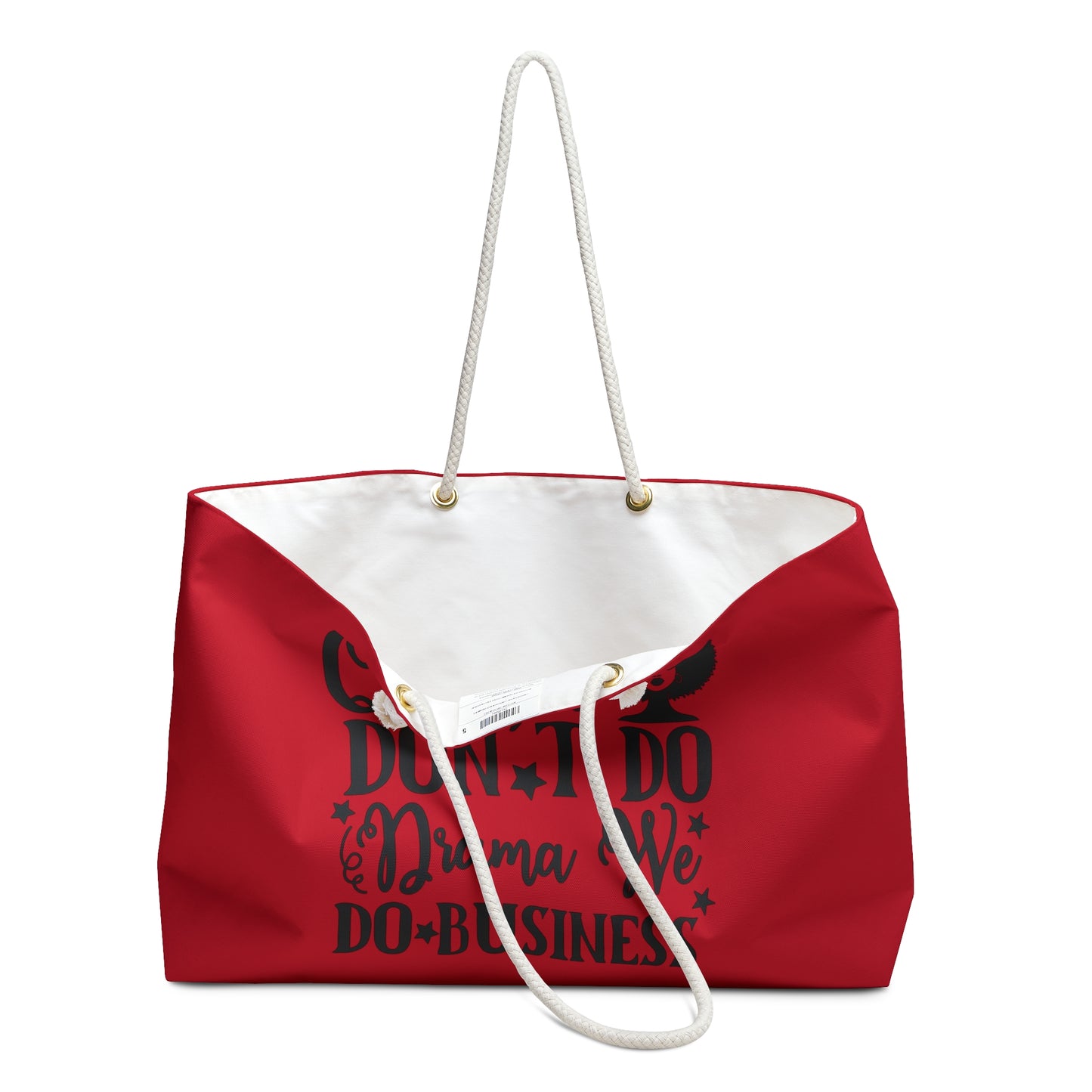 Empowered Queens Weekender Bag - "Queens Don't Do Drama, We Do Business"