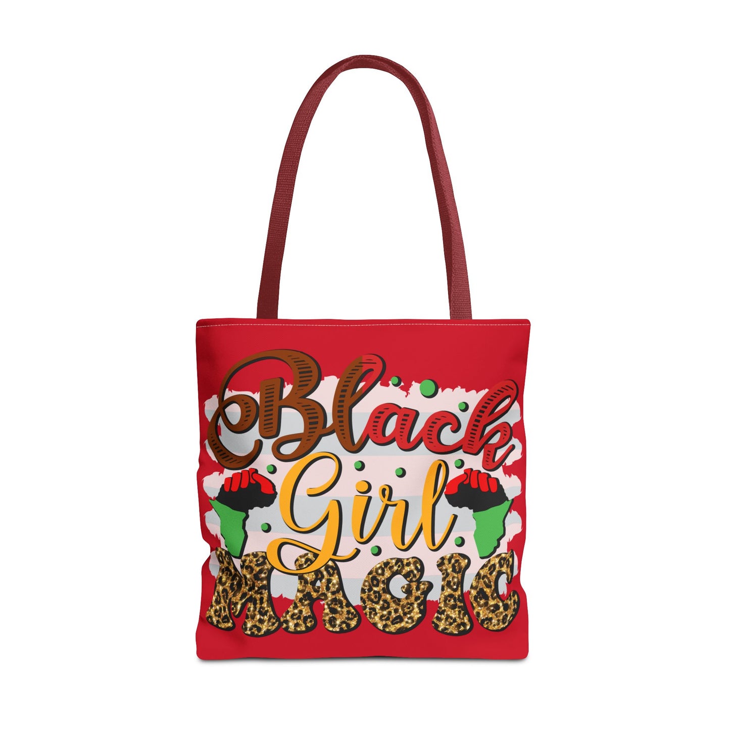 Black Girl Magic Tote Bag - Empowering Red Design for Everyday Use