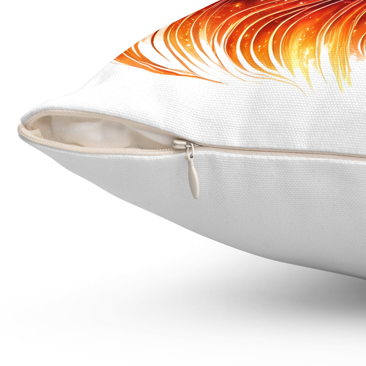 Fiery Goddess Decorative Pillow — Afrocentric Fire Woman Art Throw Pillow