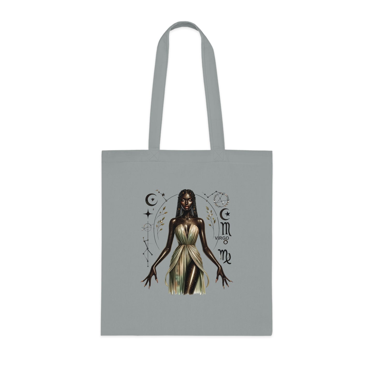 Virgo Goddess Cotton Tote — Astrological Zodiac Tote Bag