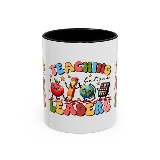 Teaching Leaders Coffee Mug — Cute "Teaching Future Leaders" Teacher Gift Accent Mug