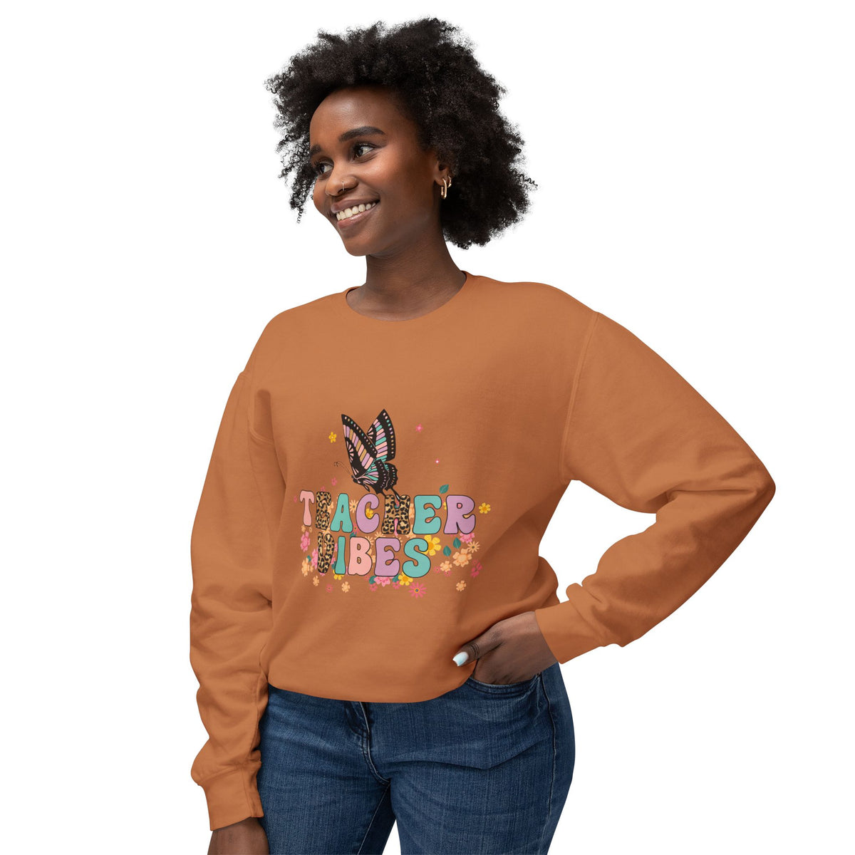 Teacher Vibes Crewneck Sweatshirt
