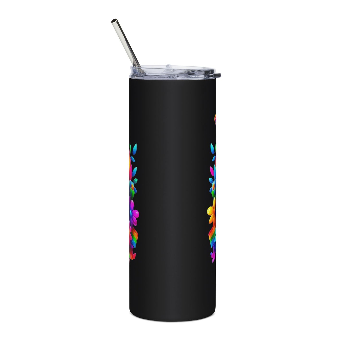 Colorful Autism Mom Stainless Steel Tumbler | 20oz Insulated Mug for Awareness & Celebrations