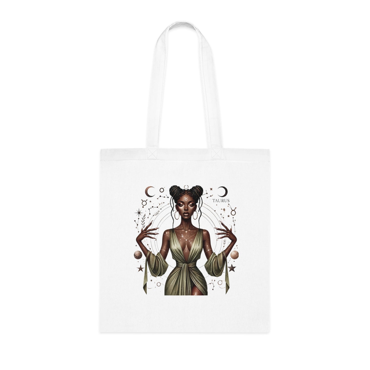 Tote Bag — 'Taurus' Mystic Zodiac Woman Cotton Tote