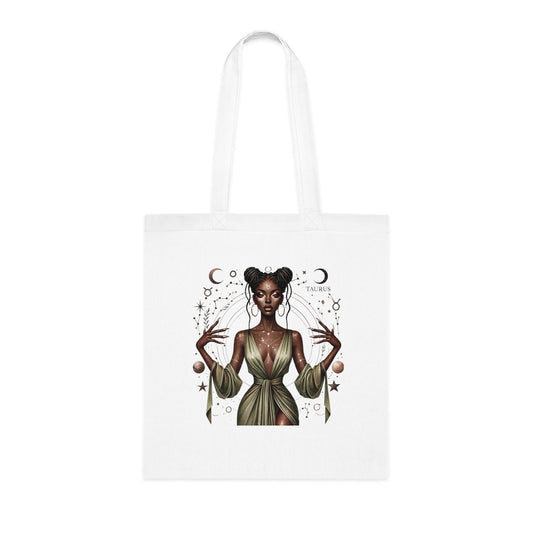 Tote Bag — 'Taurus' Mystic Zodiac Woman Cotton Tote