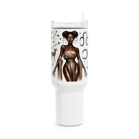 Zodiac Queen 40oz Tumbler — Capricorn Constellation Design