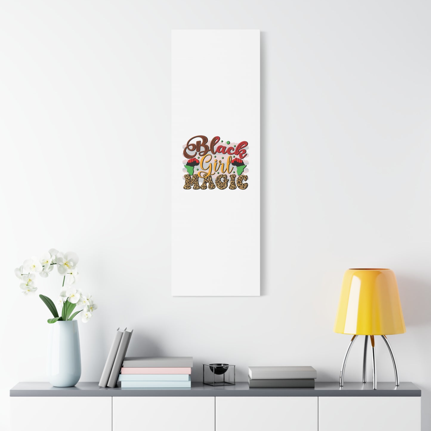 Black Girl Magic Canvas Print — Bold Afrocentric Wall Art