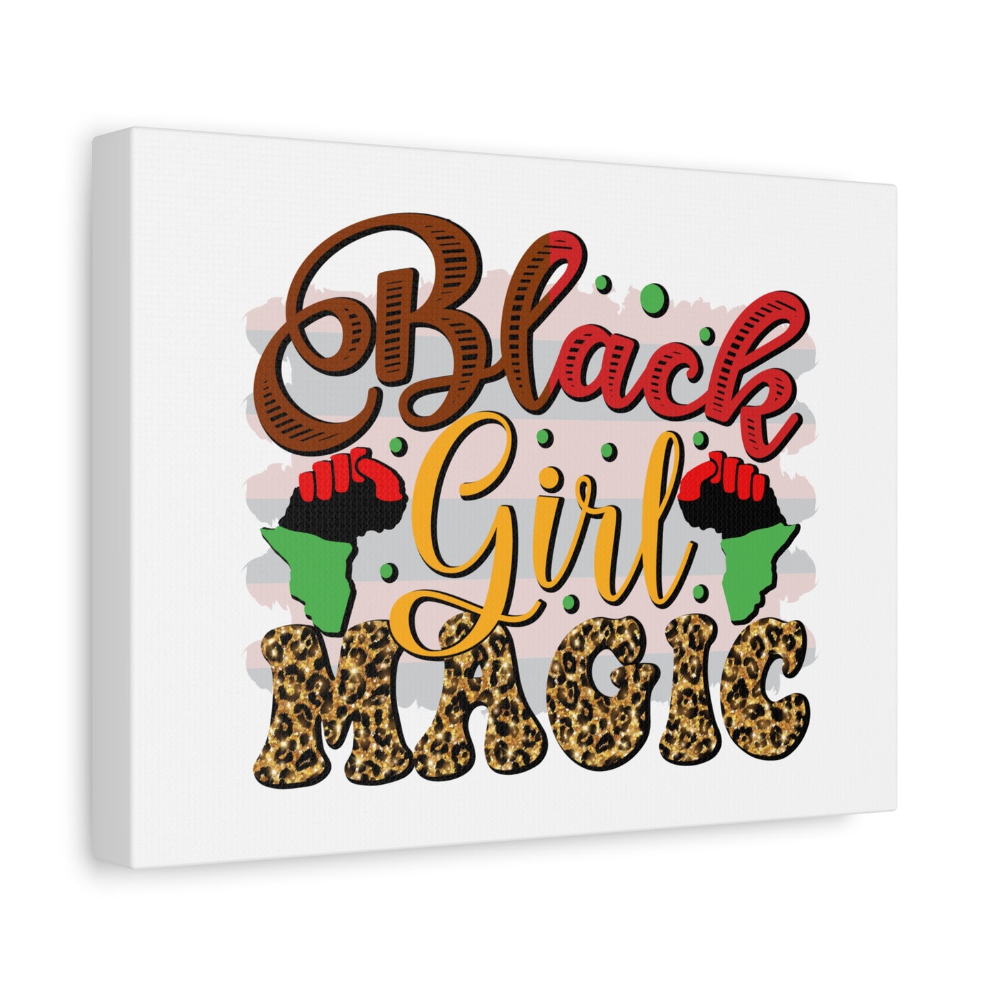 Black Girl Magic Canvas Print — Bold Afrocentric Wall Art