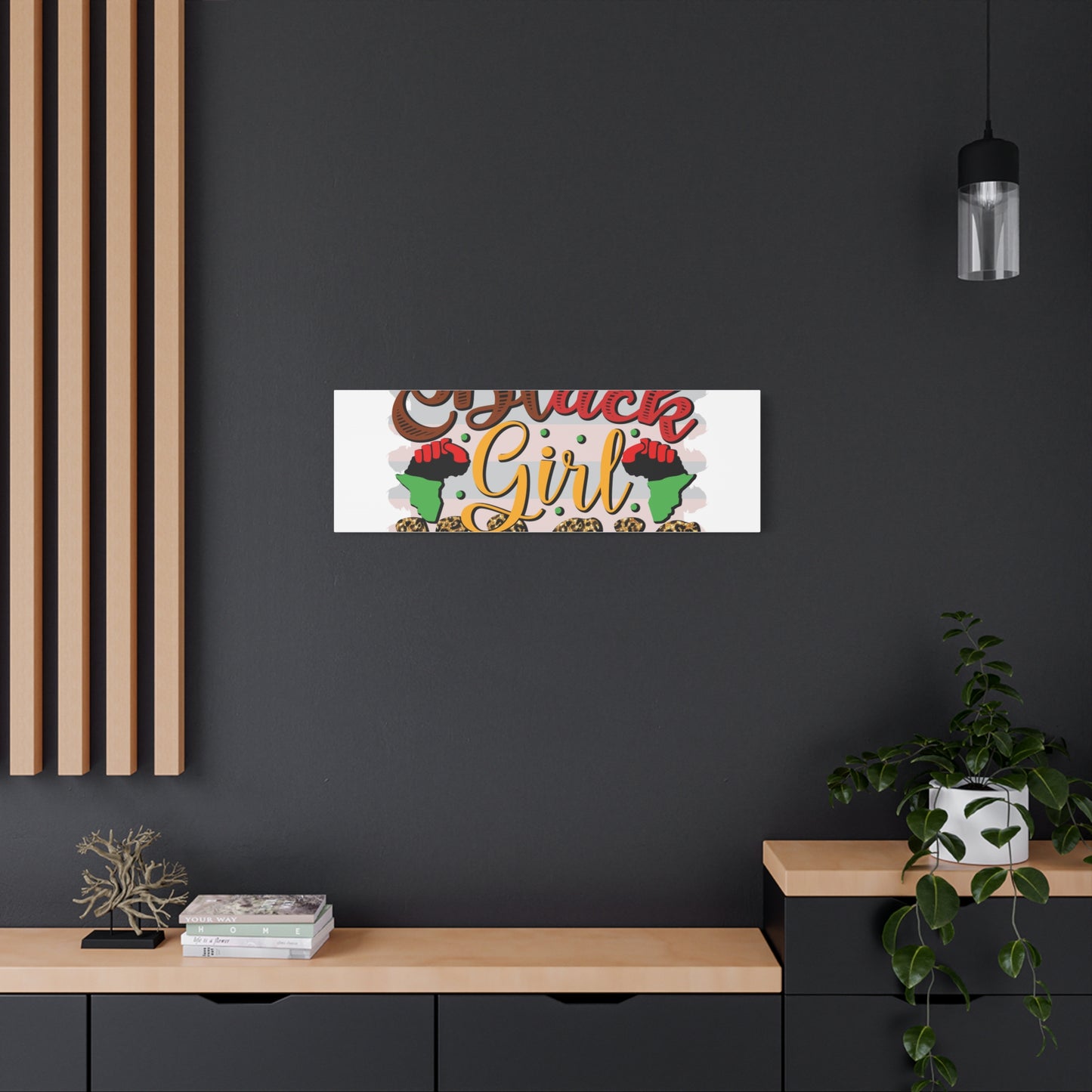 Black Girl Magic Canvas Print — Bold Afrocentric Wall Art