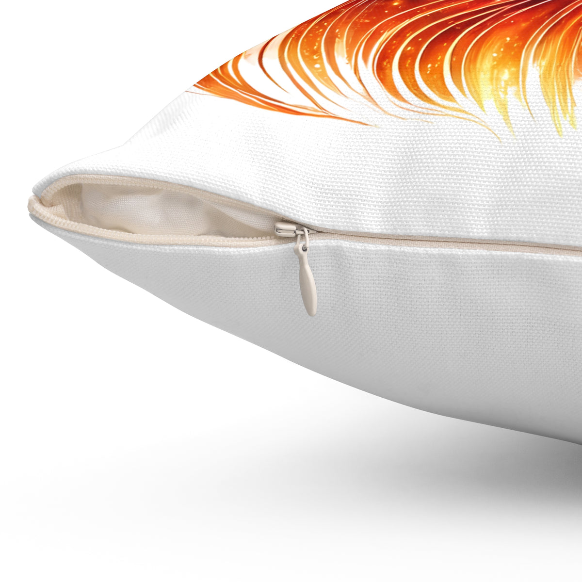 Fiery Goddess Decorative Pillow — Afrocentric Fire Woman Art Throw Pillow