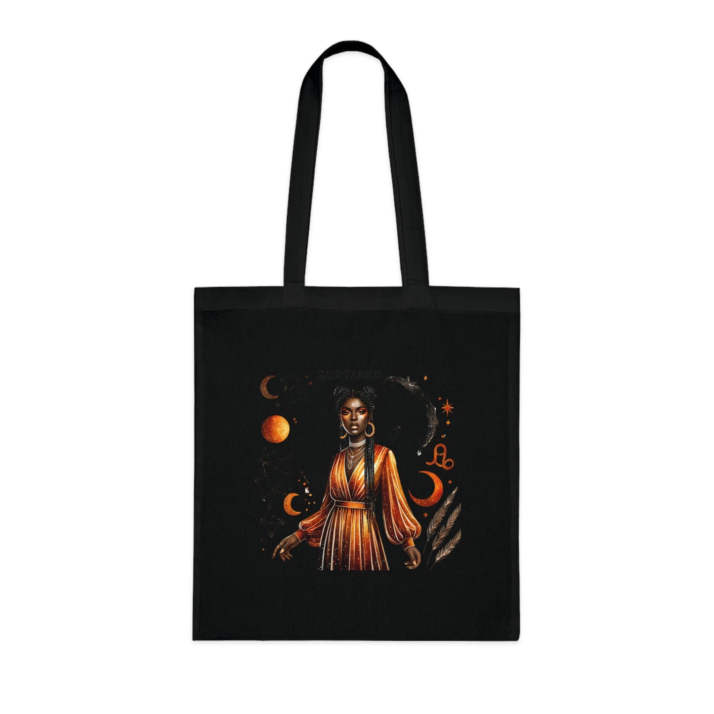 Sagittarius Zodiac Tote Bag – Astrological Illustration Cotton Tote