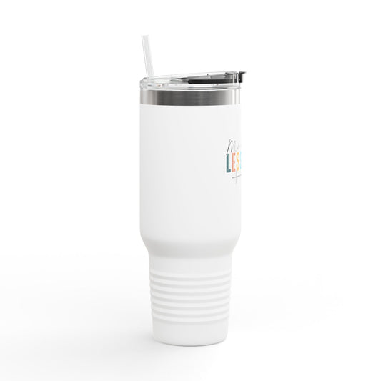 Inspirational Insulated Travel Mug - 40oz, More Faith Less Fear