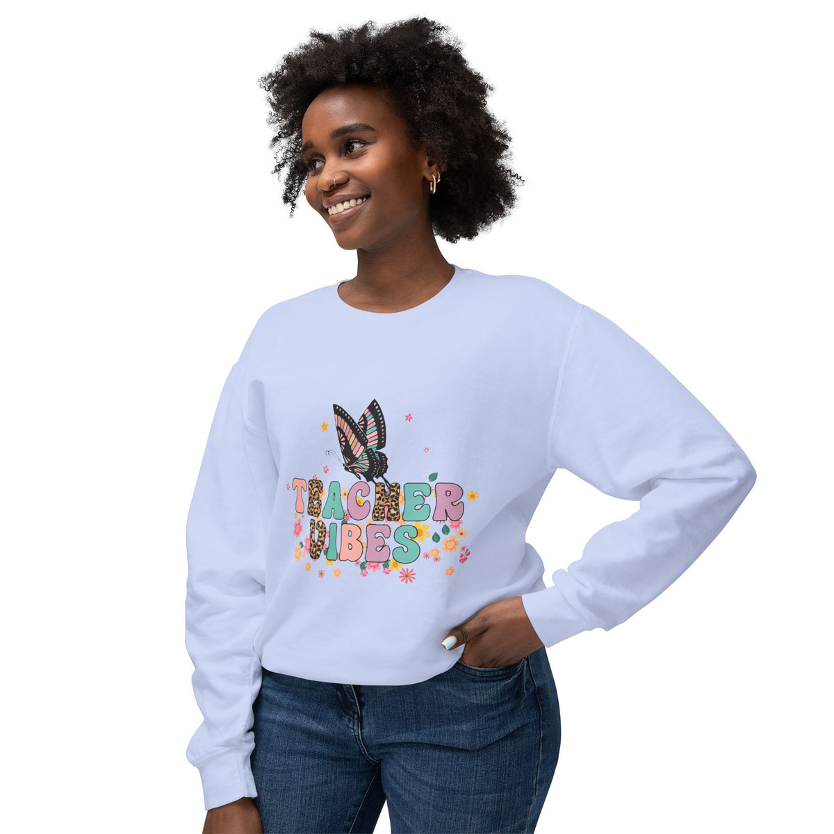 Teacher Vibes Crewneck Sweatshirt