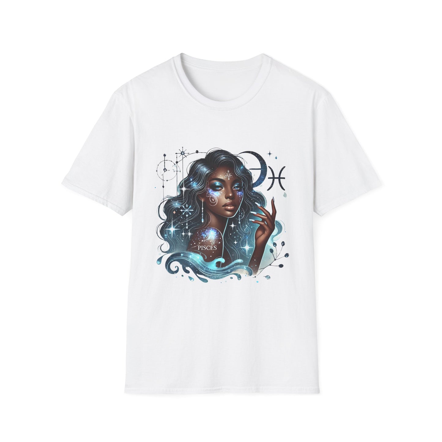 Pisces Goddess T-Shirt — Mystical Zodiac Art Tee