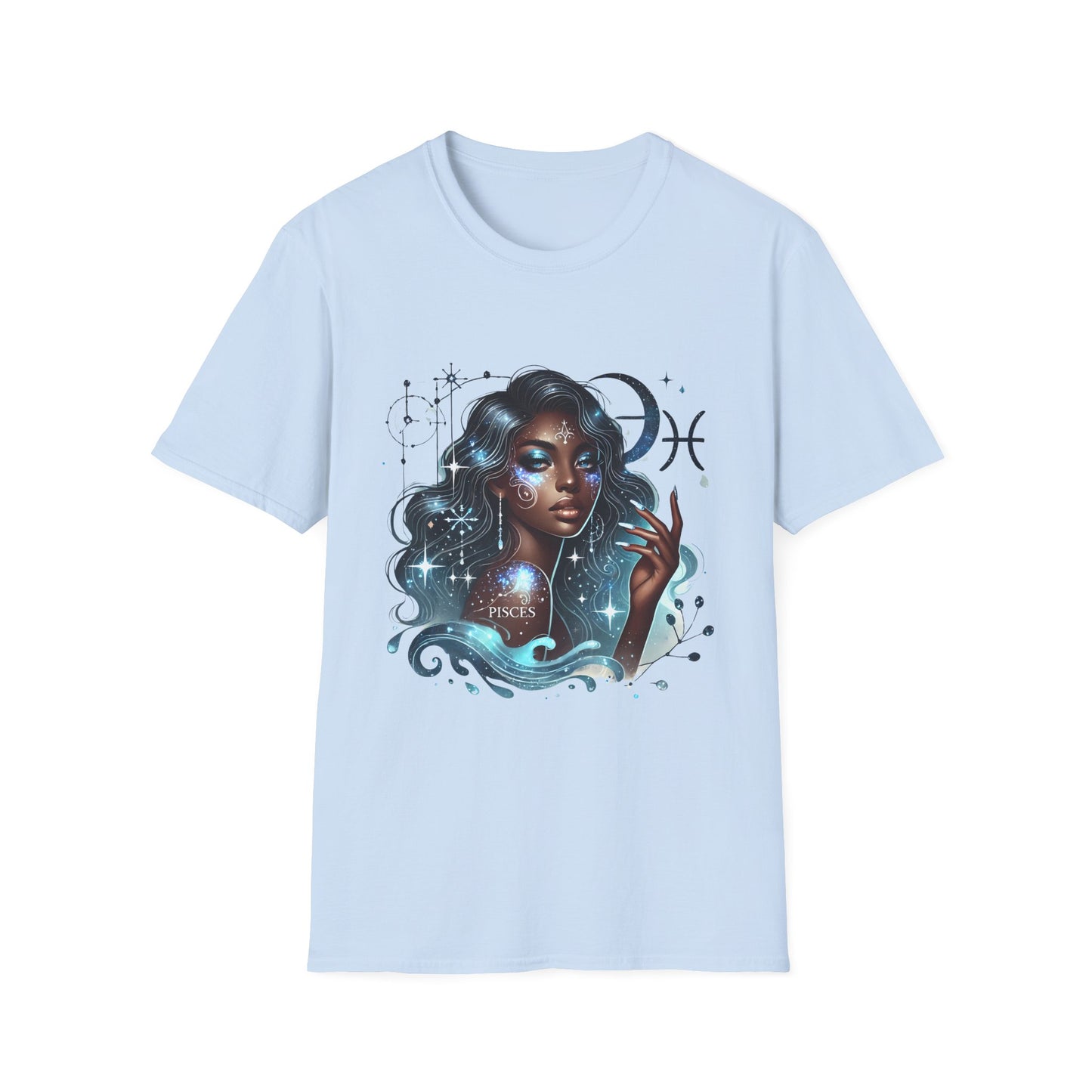 Pisces Goddess T-Shirt — Mystical Zodiac Art Tee