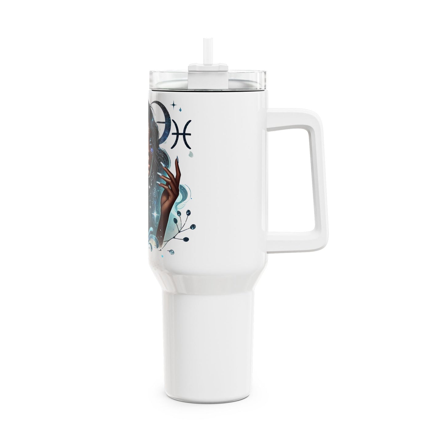 Pisces Zodiac 40oz Tumbler — Astrological Galaxy Drink Cup