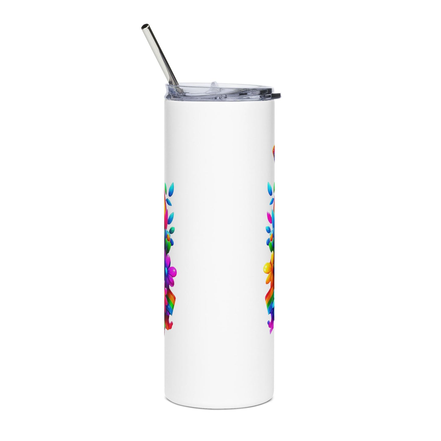 Colorful Autism Mom Stainless Steel Tumbler | 20oz Insulated Mug for Awareness & Celebrations