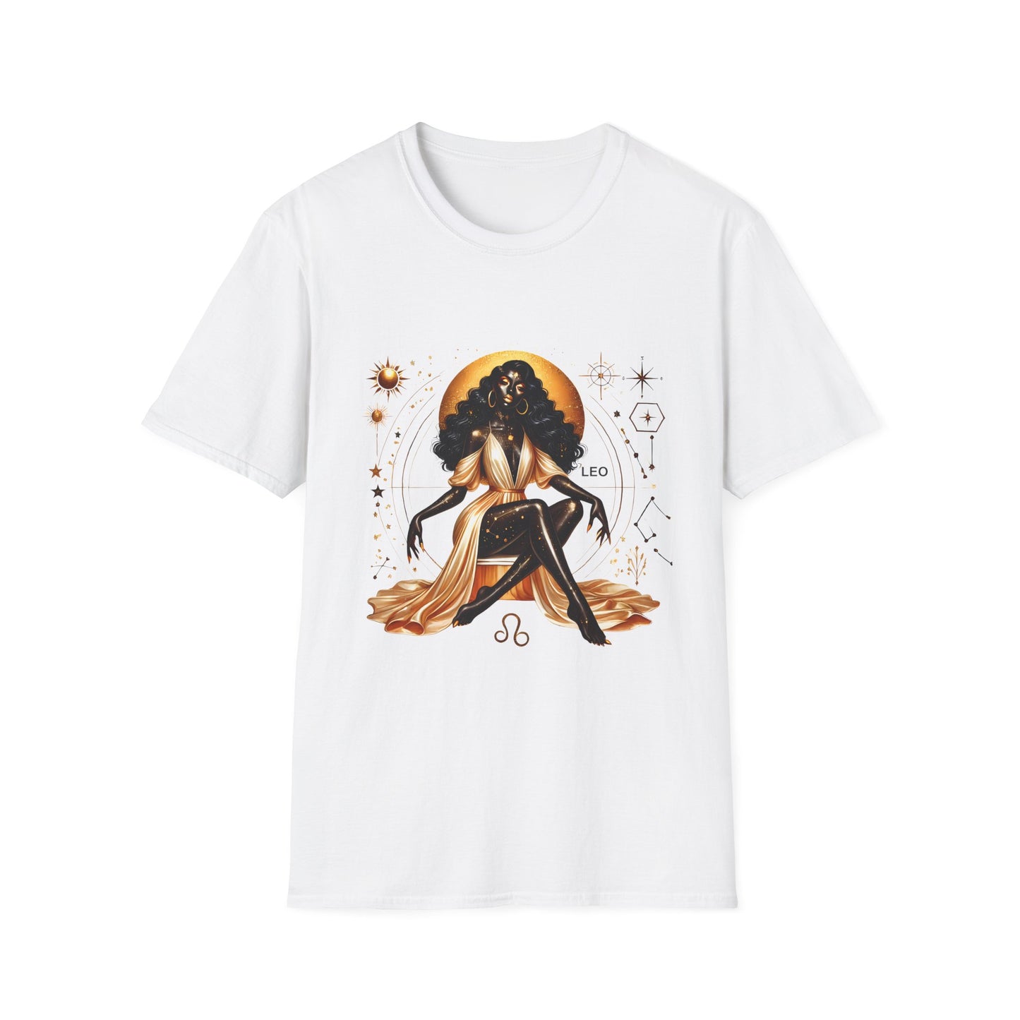 Leo Zodiac T-Shirt — Astrological Sun Sign Tee with 'LEO' Design