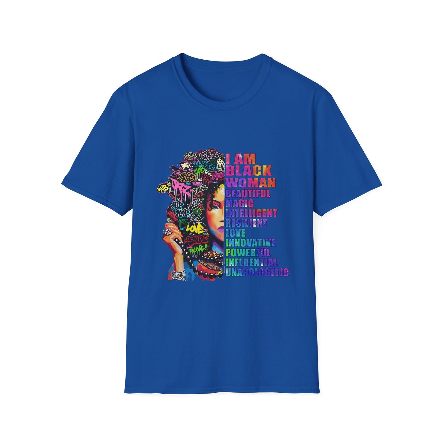 T-Shirt — I Am Black Woman: Beautiful, Magic, Intelligent Empowerment Tee