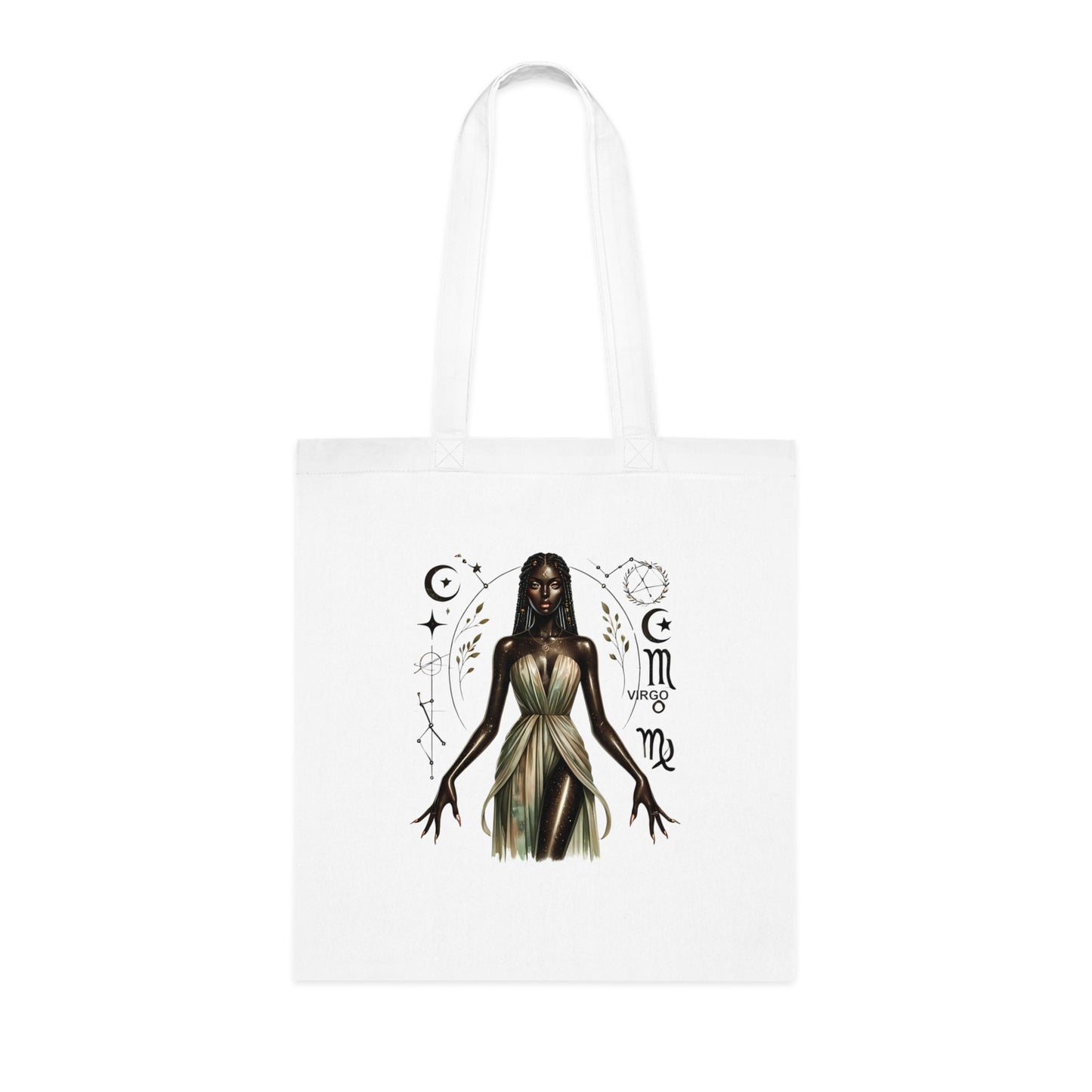Virgo Goddess Cotton Tote — Astrological Zodiac Tote Bag