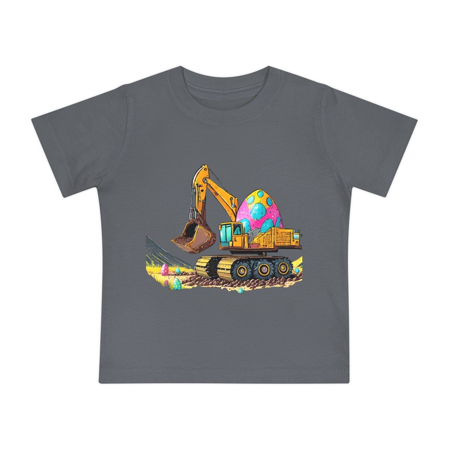 Cute Easter Excavator Baby T-Shirt