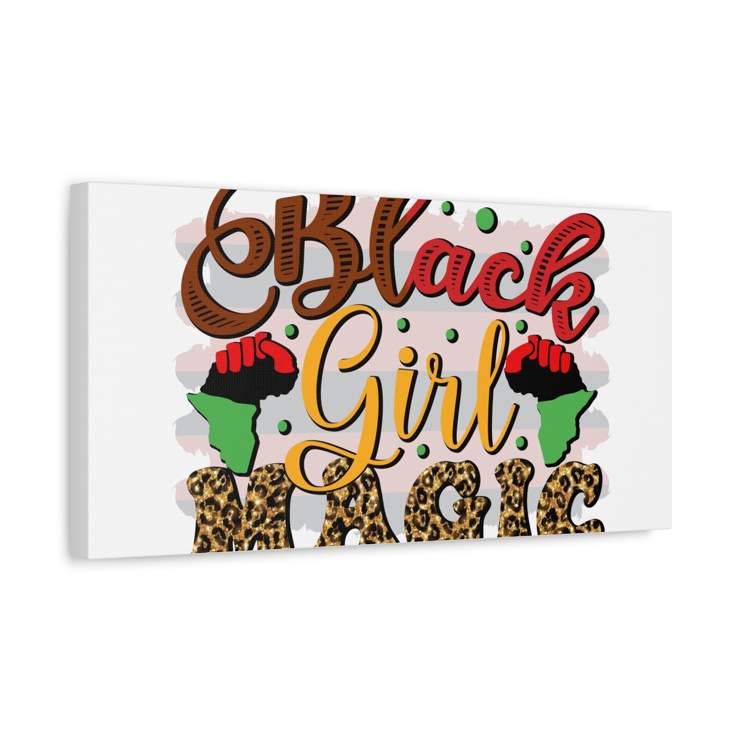 Black Girl Magic Canvas Print — Bold Afrocentric Wall Art