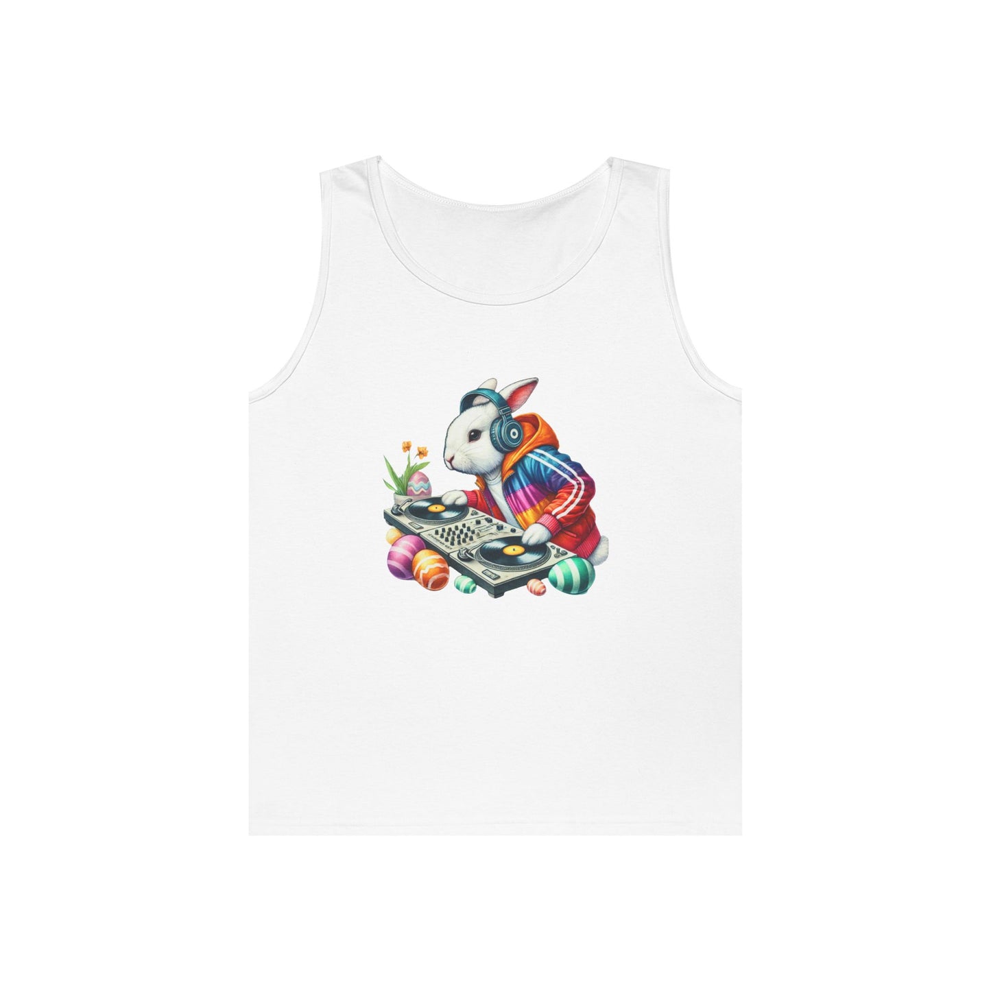 Cool DJ Bunny Unisex Heavy Cotton Tank Top