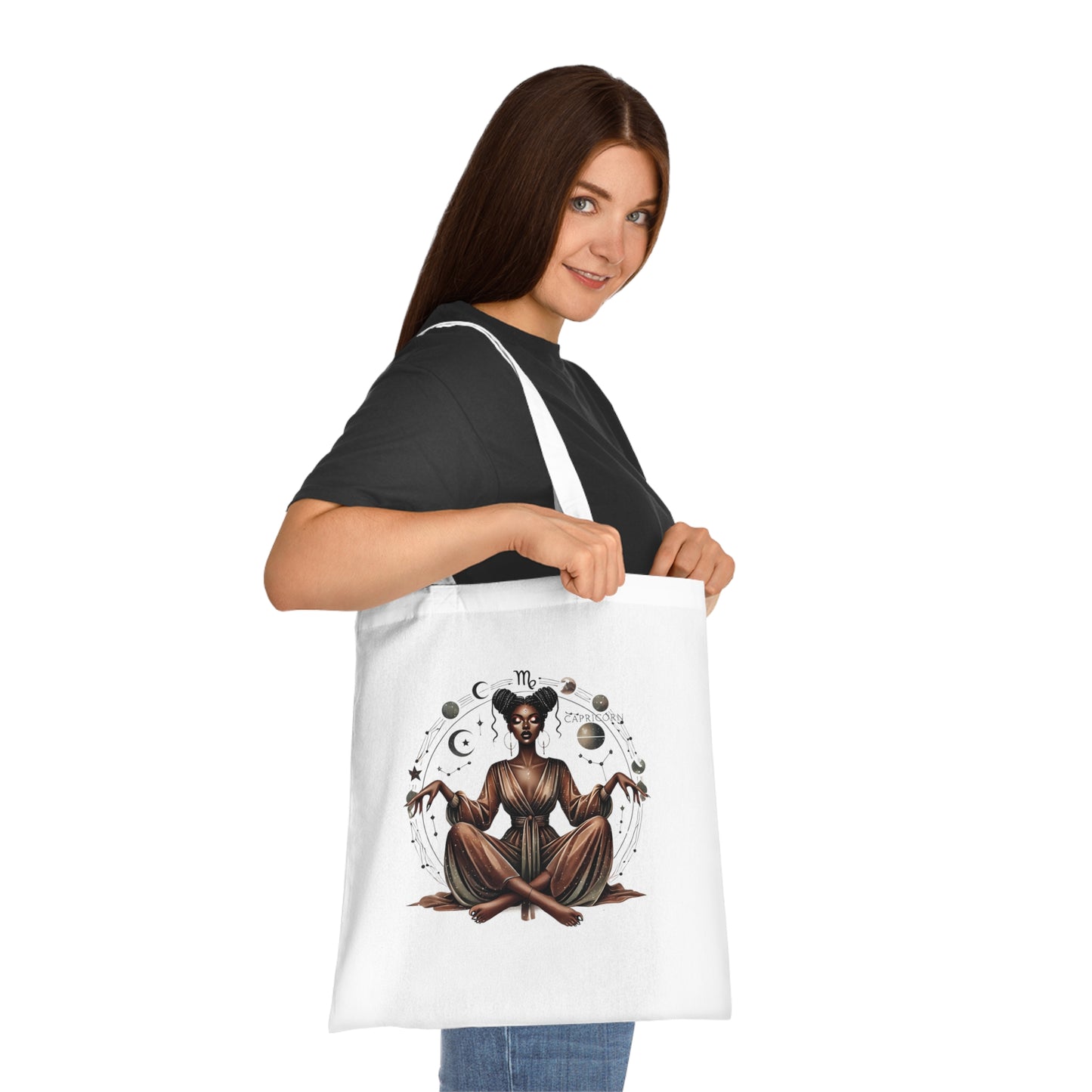 Virgo Goddess Cotton Tote — Zodiac Virgo Astrology Tote Bag